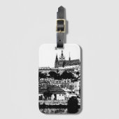 Prag, Historische Stadt, Burg - Tschechische Kunst Gepäckanhänger (Vorderseite Vertikal)