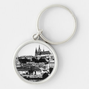 Prag, historische Stadt, Burg - Tschechische Kunst Schlüsselanhänger