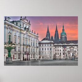 Prag - Hradcanske Square Morning Poster