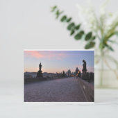 Prag im Morgengrauen Postkarte (Stehend Vorderseite)