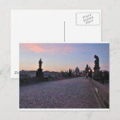 Prag im Morgengrauen Postkarte (Vorne/Hinten)