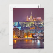 Prag im Winter Postkarte (Vorne/Hinten)