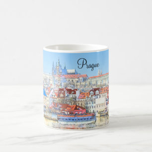 Prag in der Pastell-Tasse Kaffeetasse