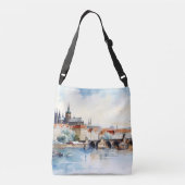 Prag in der Tschechischen Republik Tragetaschen Mit Langen Trägern (Rückseite)