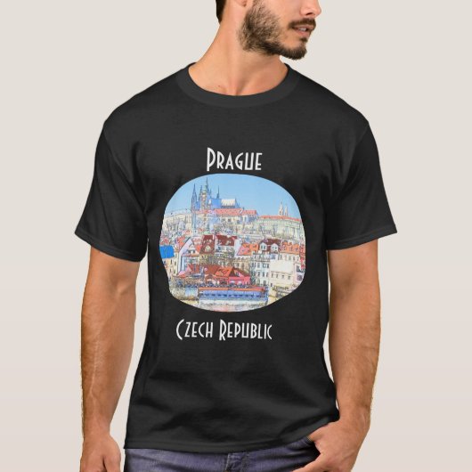 Prag in Pastel Men's Shirt (Vorderseite)