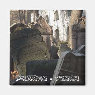 Prag, jüdischer Friedhof (Kühlschrankmagnet) Magnet