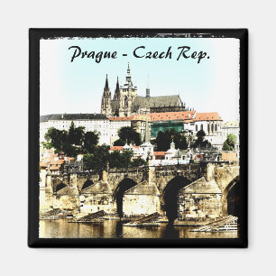 Prag - Karlsbrücke, Schloss (Magnet) Magnet