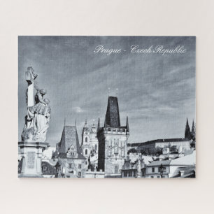 Prag, Karlsbrücke, Schloss - Tschechien (vintage) Puzzle