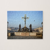 Prag & Karlsbrücke Statuen - Christus / Tschechien Puzzle (Horizontal)
