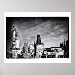 Prag & Karlsbrücke-Turm /Tschechien Poster