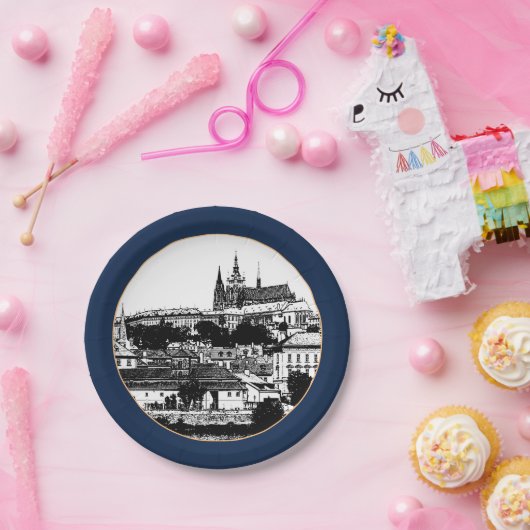 Prag, Kathedrale, Burg - Tschechien (Party) Papier Pappteller (Party)