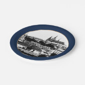 Prag, Kathedrale, Burg - Tschechien (Party) Papier Pappteller (Schrägansicht)