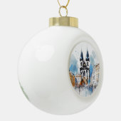 Prag Keramik Kugel-Ornament (Links)
