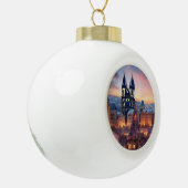 Prag Keramik Kugel-Ornament (Links)