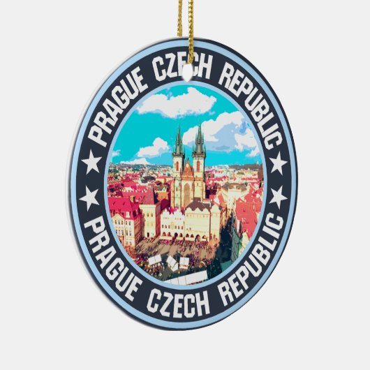 Prag Keramik Ornament (Rechts)