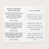 PRAG-KIND-GEBETSKARTE (Innenseite Aufgefaltet)