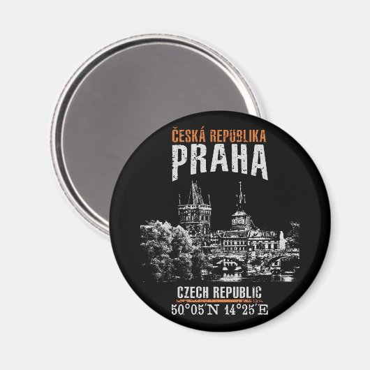 Prag Magnet (Vorderseite/Rückseite)