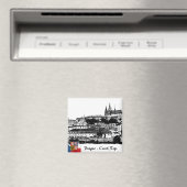 Prag Magnet, Karlsbrücke / Prager Burg Magnet (In Situ (Geschirrspüler))