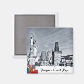 Prag Magnet, Karlsbrücke, Türme Magnet (Vorderseite/Rückseite)