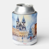 Prag Nacht in Tschechien Dosenkühler (Kanne Vorderseite)