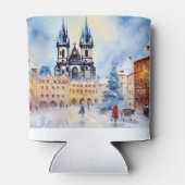 Prag Nacht in Tschechien Dosenkühler (Rückseite)