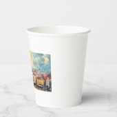 Prag Nacht in Tschechien Pappbecher (Links)