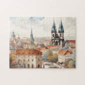 Prag Nacht in Tschechien Puzzle (Horizontal)
