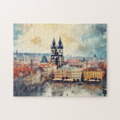 Prag Nacht in Tschechien Puzzle (Horizontal)