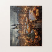 Prag Nacht in Tschechien Puzzle (Vertikal)
