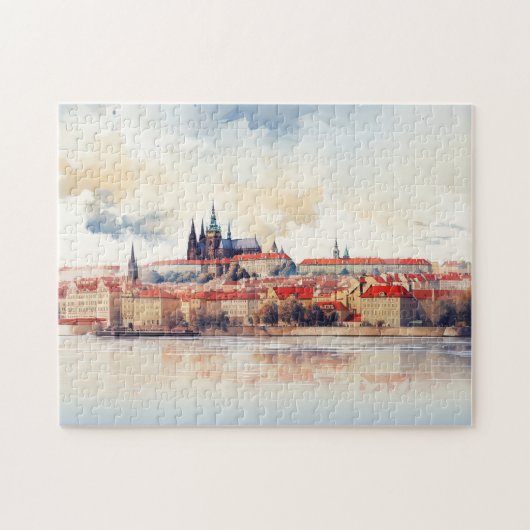Prag Nacht in Tschechien Puzzle (Horizontal)