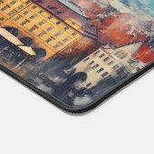 Prag Nacht in Tschechien Schreibtischunterlage (Ecke)