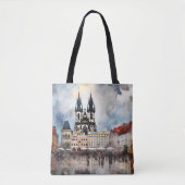 Prag Nacht in Tschechien Tasche (Vorderseite)