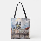 Prag Nacht in Tschechien Tasche (Rückseite)