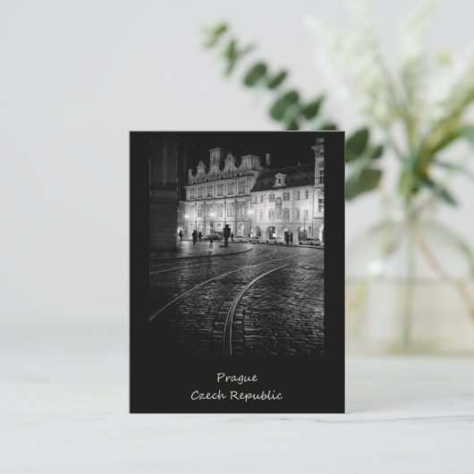 Prag nachts postkarte (Stehend Vorderseite)