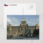 Prag Nationales Museum Postkarte (Vorne/Hinten)