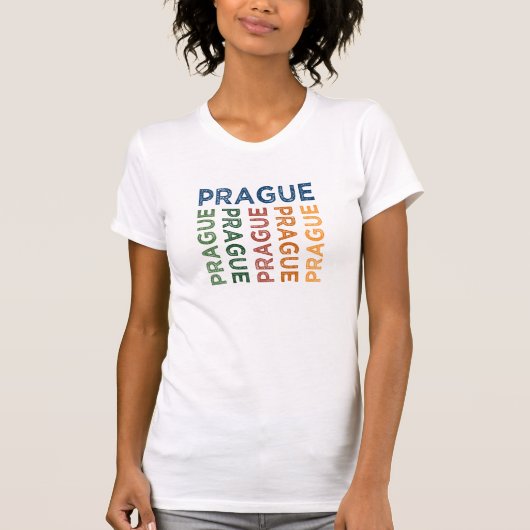 Prag Niedlich farbig T-Shirt (Vorderseite)