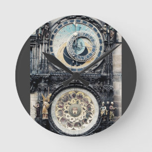Prag Orloj Runde Wanduhr