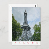 Prag Petrin Turmansicht Postkarte (Vorne/Hinten)