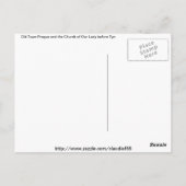 Prag Postcard Postkarte (Rückseite)