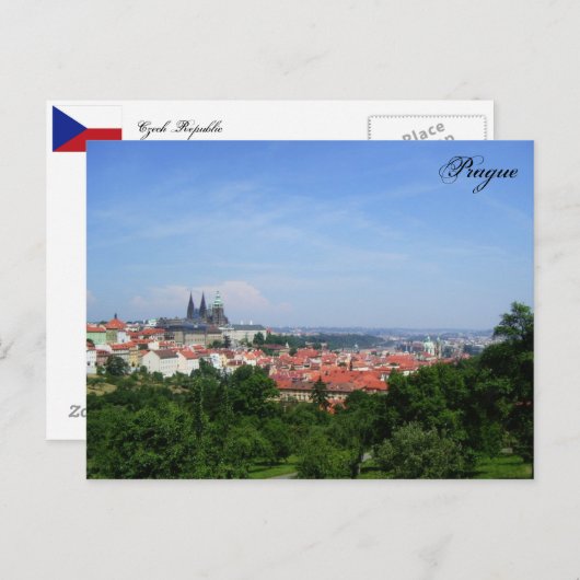 Prag Postcard Postkarte (Vorne/Hinten)