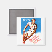 Prag-Poster 1937 Magnet (Vorderseite/Rückseite)