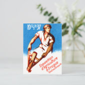 Prag-Poster 1937 Postkarte (Stehend Vorderseite)