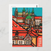 Prag Postkarte (Vorne/Hinten)