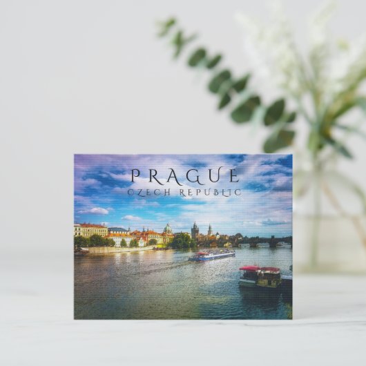Prag Postkarte (Stehend Vorderseite)