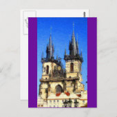 Prag Postkarte (Vorne/Hinten)