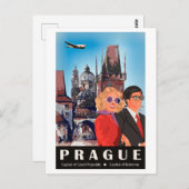 Prag Postkarte (Vorne/Hinten)