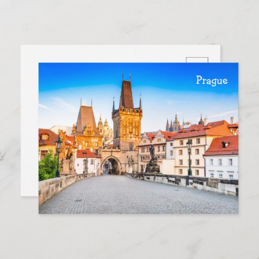 Prag Postkarte (Vorne/Hinten)