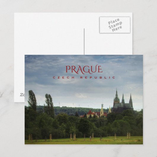 Prag Postkarte (Vorne/Hinten)