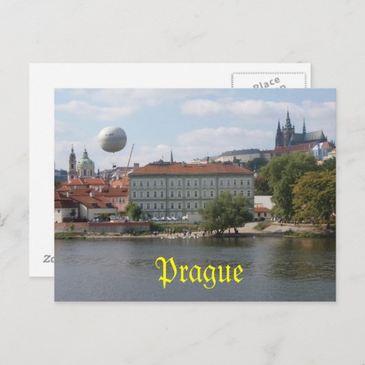 Prag Postkarte (Vorne/Hinten)