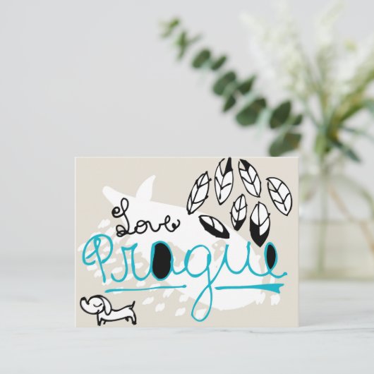 Prag Postkarte (Stehend Vorderseite)